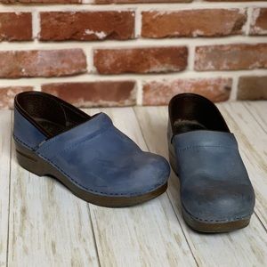 Dansko Blue Nursing Clogs 38